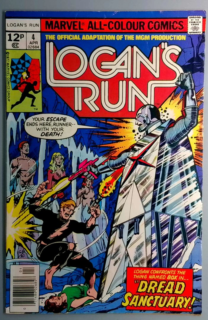Logan's Run #4 FN+ UK Pence Marvel 1976