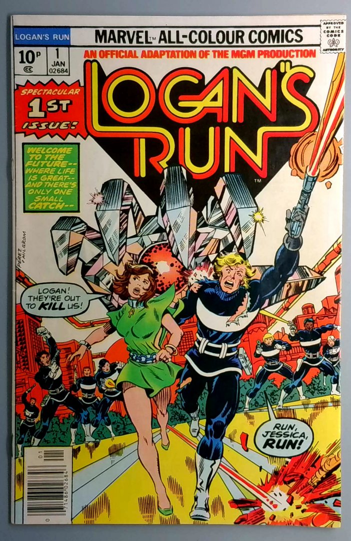 Logan's Run #1 FN- UK Pence Marvel 1976