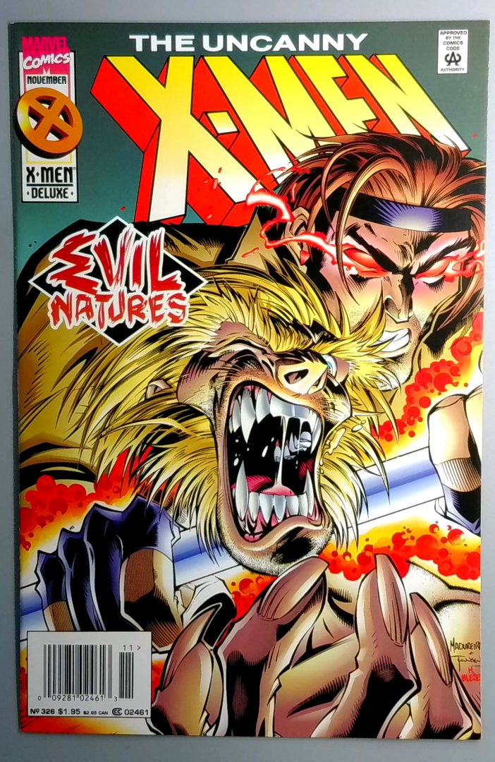 Uncanny X-Men #326 VF+ Newsstand Edition Marvel 1995
