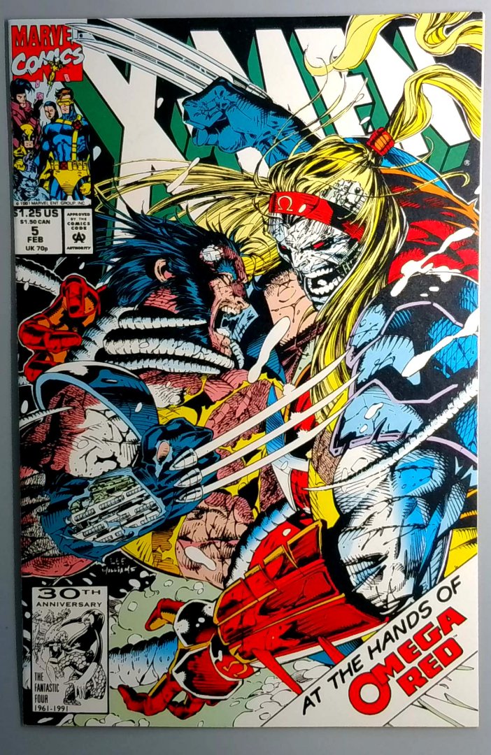 X-Men #5 NM 2nd Omega Red Marvel 1991