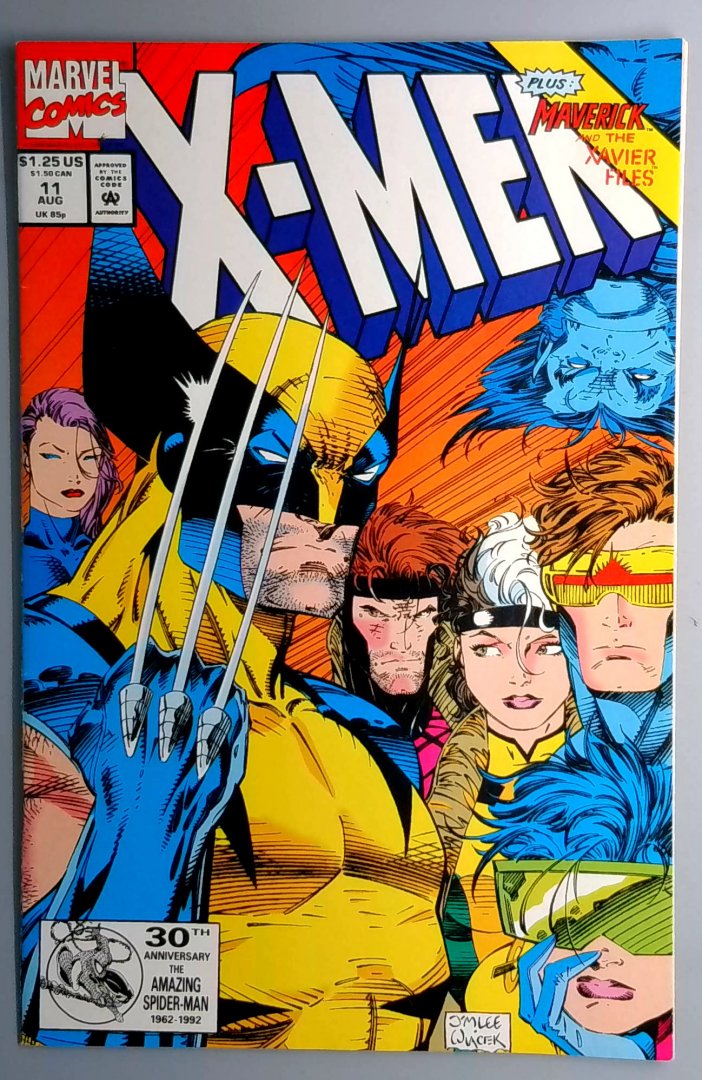 X-Men #11 VF- Last Jim Lee Issue Marvel 1992