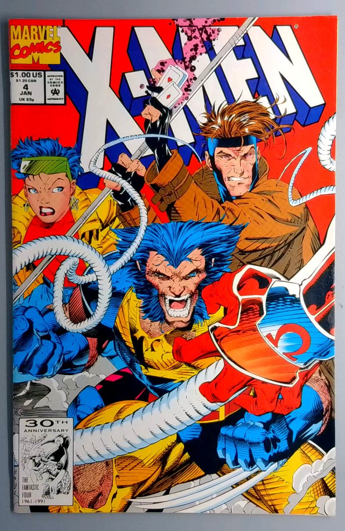 X-Men #4 VF+ 1st Omega Red Marvel 1991