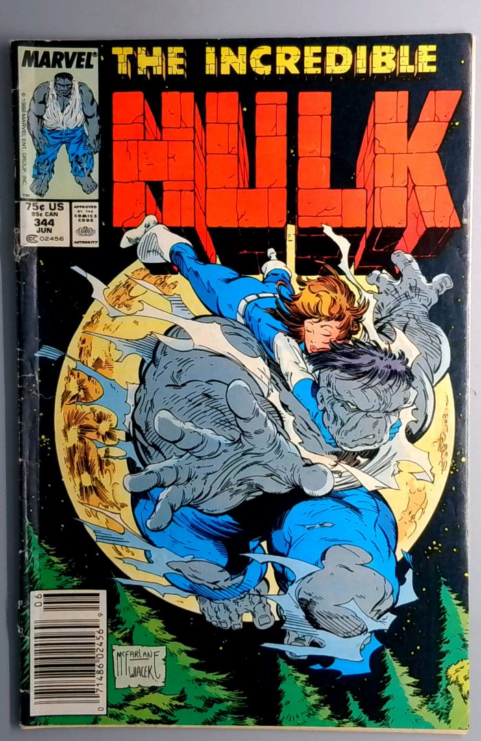 Incredible Hulk #344 VG Newsstand Edition Marvel 1988