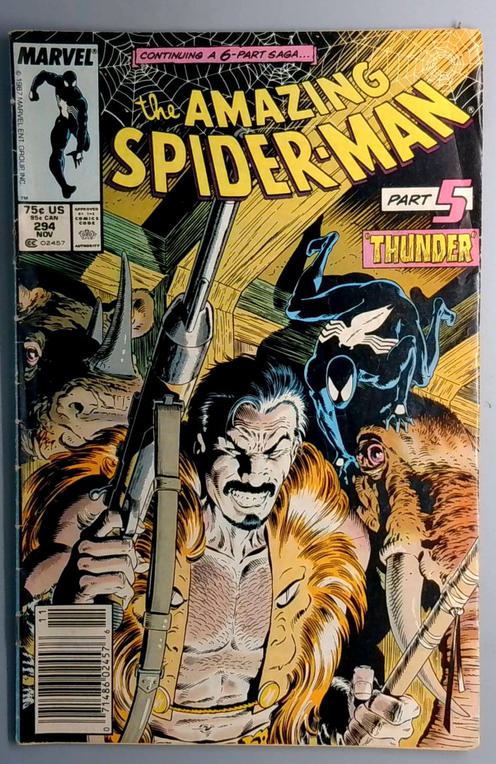 Amazing Spider-Man #294 VG- Death of Kraven Newsstand Edition Marvel 1987
