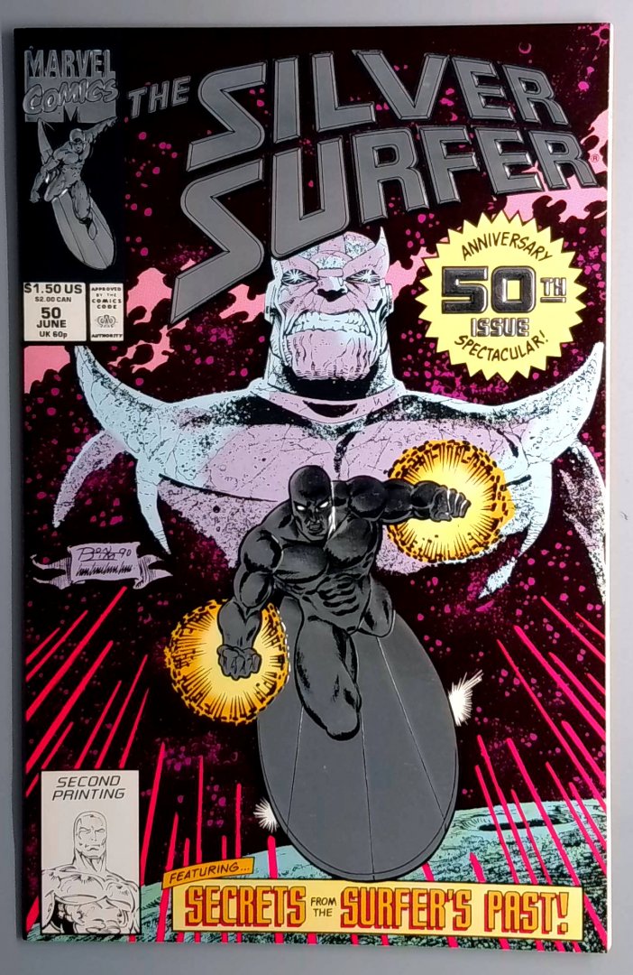 Silver Surfer #50 VF/NM 2nd Print Marvel 1991