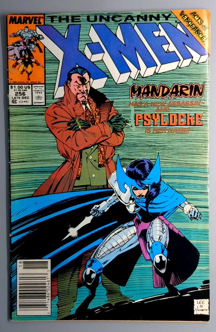 Uncanny X-Men #256 VG 1st Appearance of Kwannon/ Revanche Newsstand Edition
