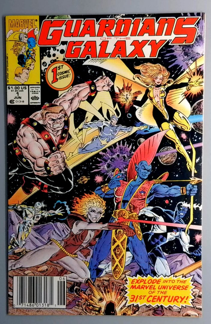 Guardians of the Galaxy #1 FN- Newsstand Edition Marvel 1990