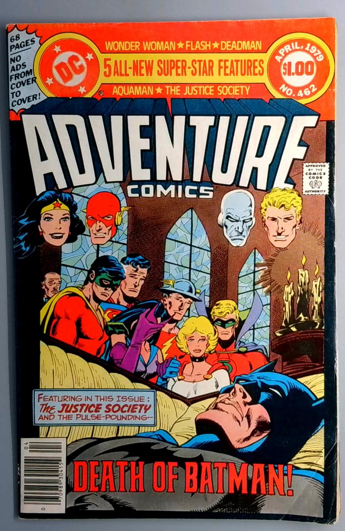 Adventure Comics #462 VG+ Death of Earth-II Batman, DC
