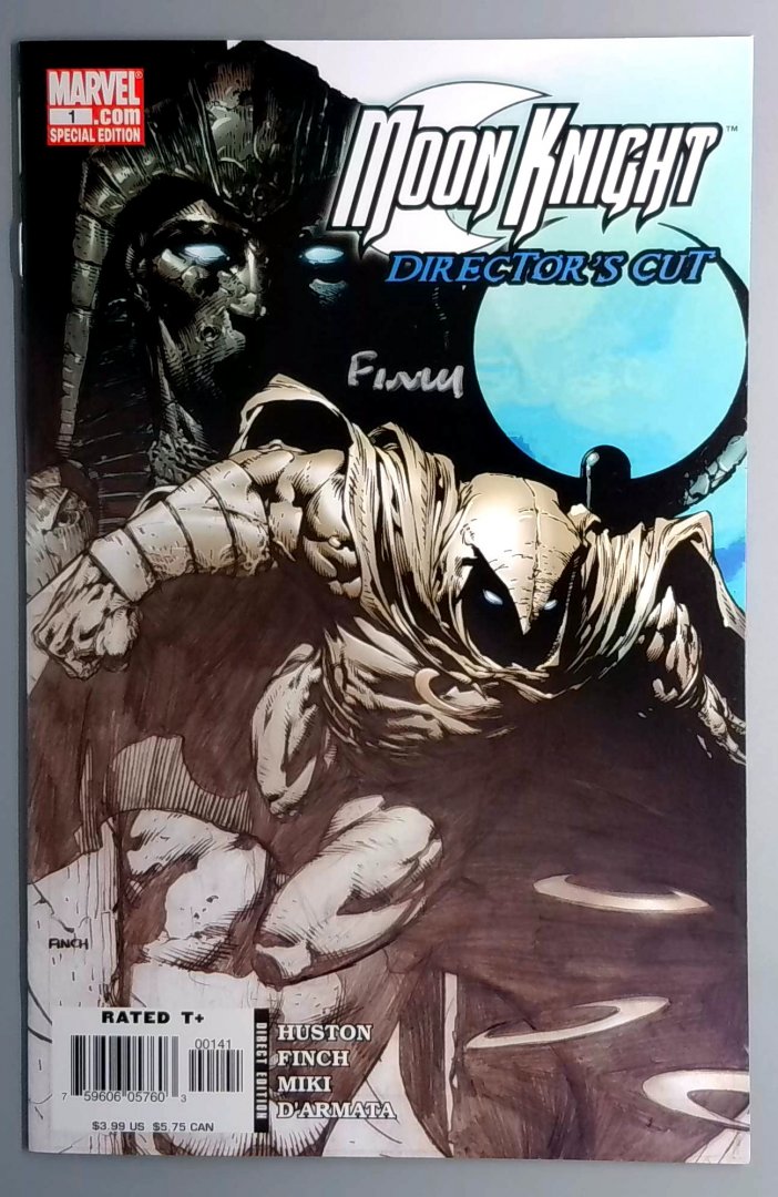 Moon Knight #1 NM Director's Cut Signed by David Finch Marvel 2006