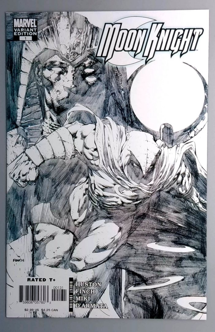 Moon Knight #1 NM- Variant Sketch Cover Marvel 2006