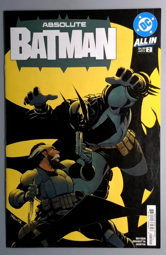 Absolute Batman #2 VF+ 1st Print Cover DC