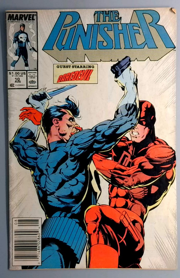 Punisher #10 VG+ Is a Crossover with Daredevil #257 Newsstand Edition Marvel 1988