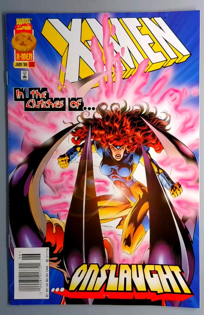 X-Men #53 1st Full Appearance of Onslaught charles Xavier Newsstand Edition Marvel