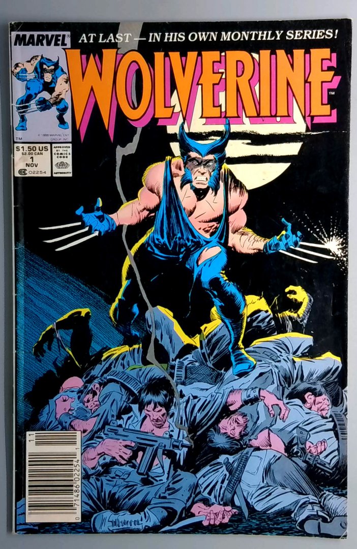 Wolverine #1 VG Wolverine Is Known As Patch Newsstand Edition Marvel 1988
