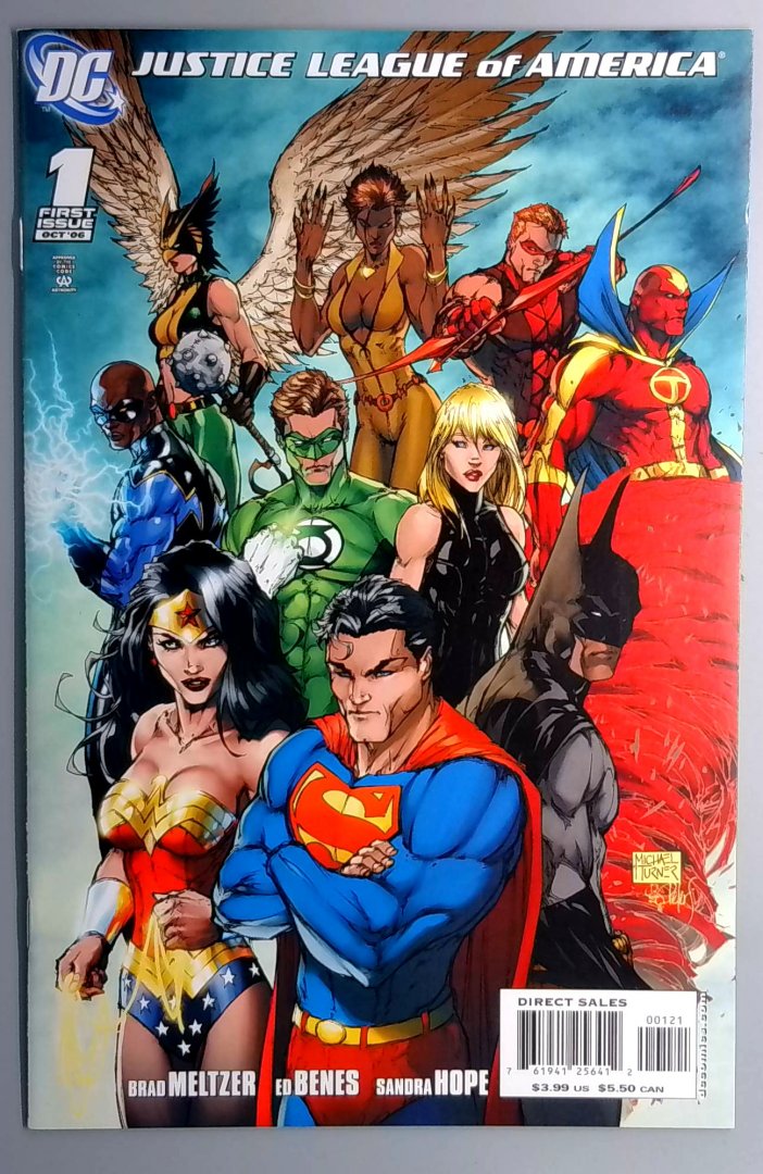 Justice League of America #1 NM Turner Variant DC 2006