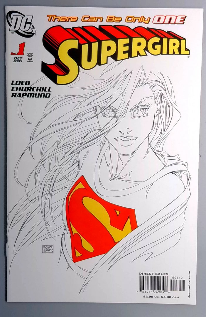 Supergirl #1 NM Turner Sketch Variant DC 2005