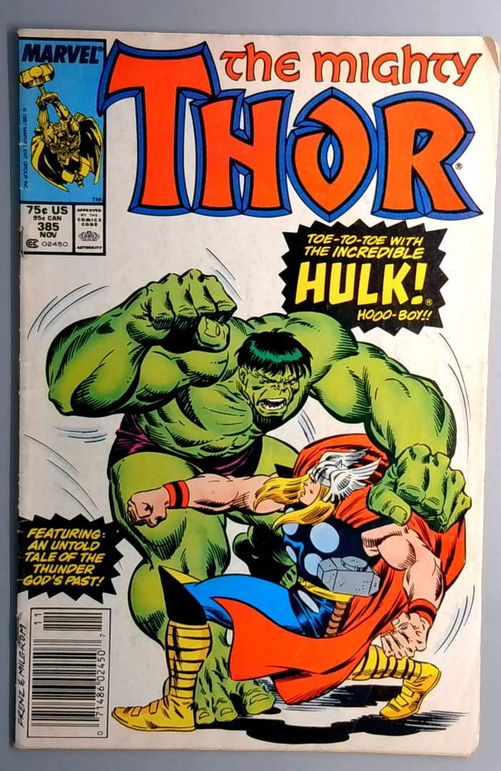 Thor #365 Hulk, Newsstand Marvel