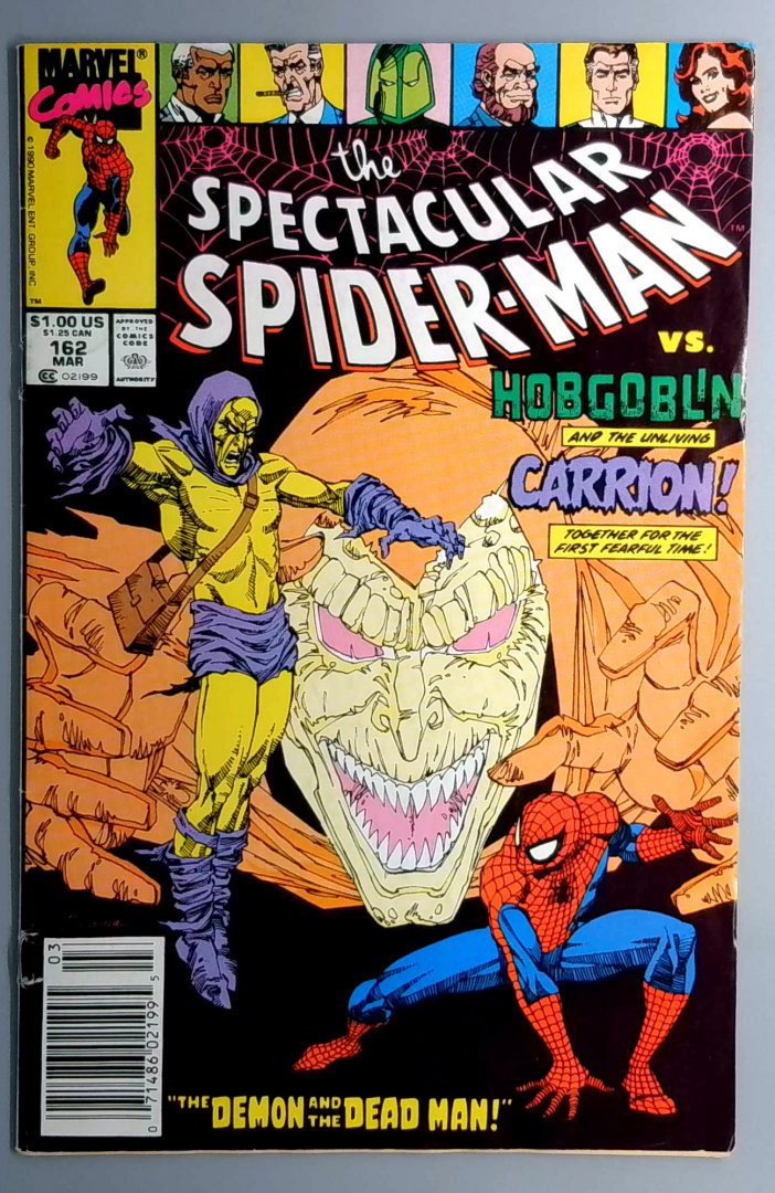 Spectacular Spider-Man #162 Hobgoblin Newsstand Edition Marvel 1990