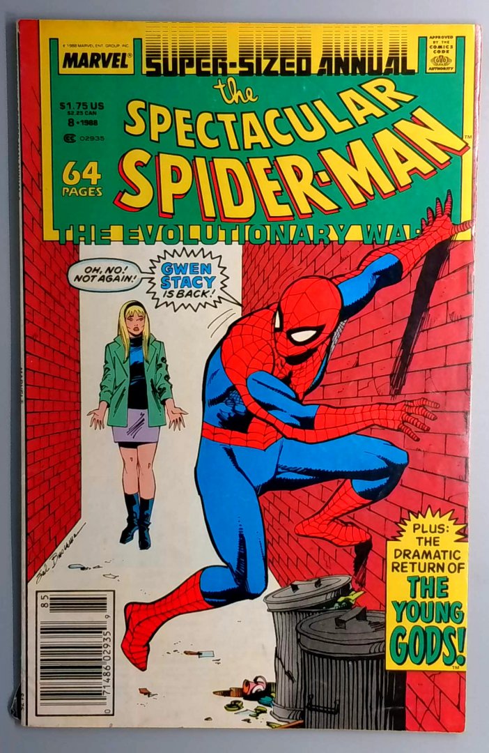 Spectacular Spider-Man Annual #8 Evolutionary War Newsstand Edition Marvel