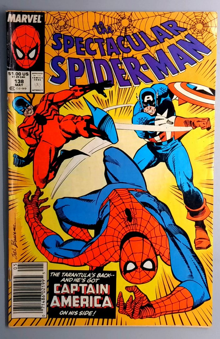 Spectacular Spider-Man #138 Newsstand Edition Marvel 1988