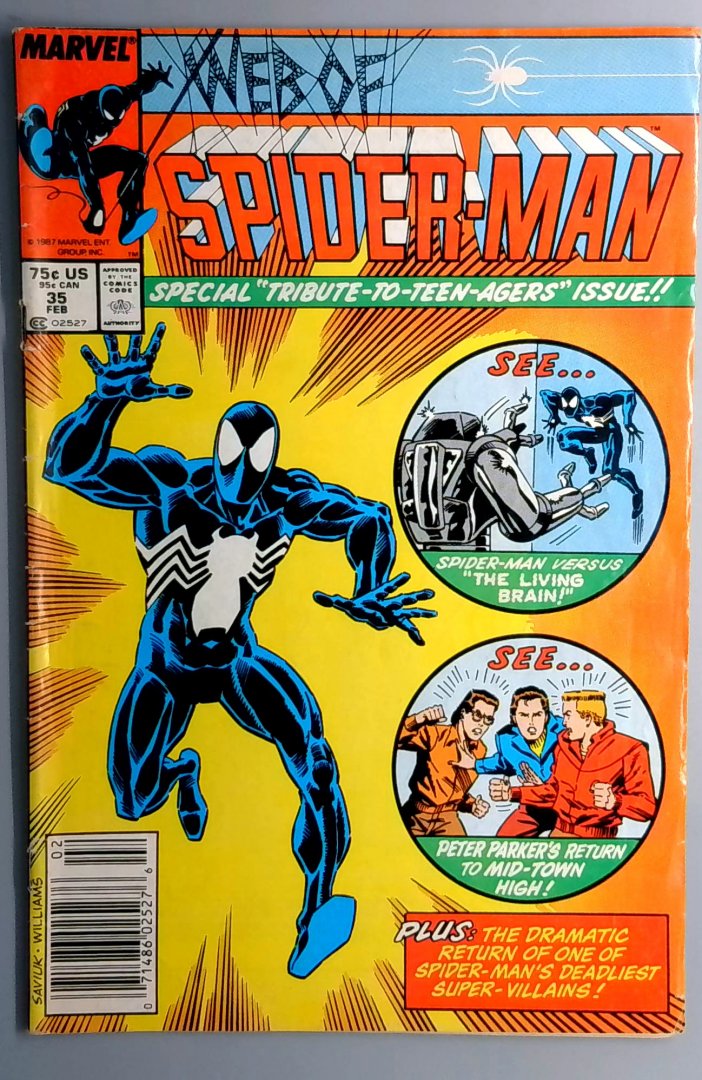 Web of Spider-Man #35 Newsstand Edition Marvel 1988