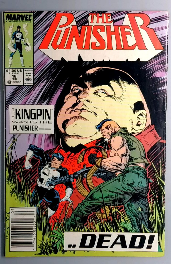 Punisher #16 Newsstand Edition Marvel 1988