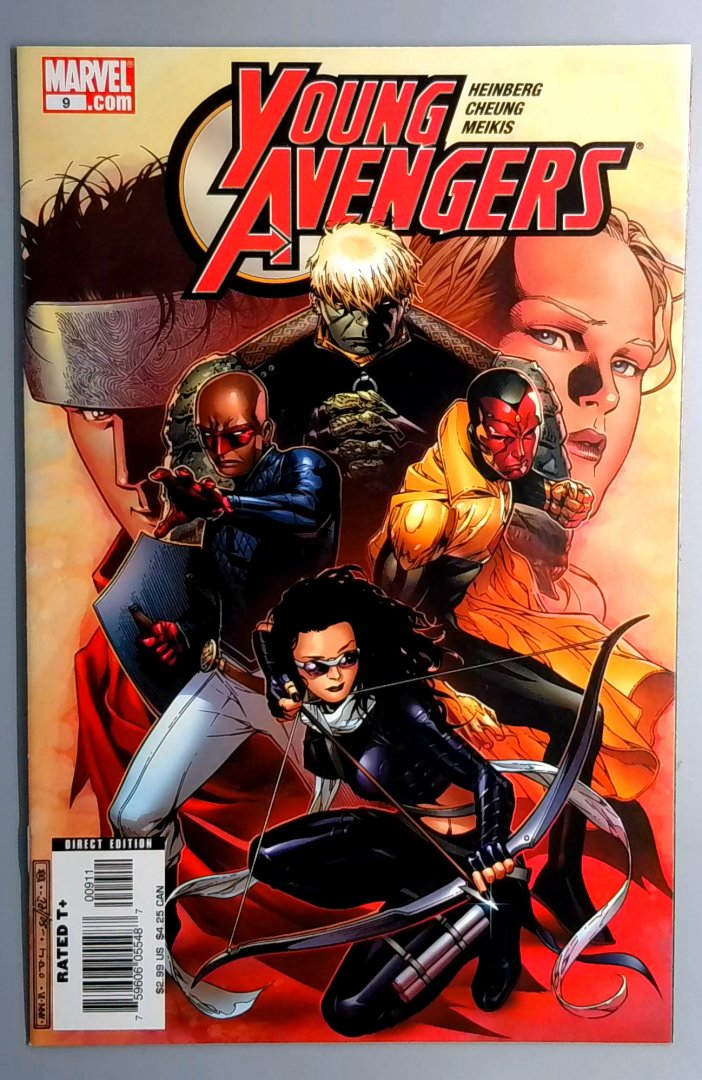 Young Avengers #9 1st Cover Appearance of Kate Bishop As Hawkeye Marvel 2005
