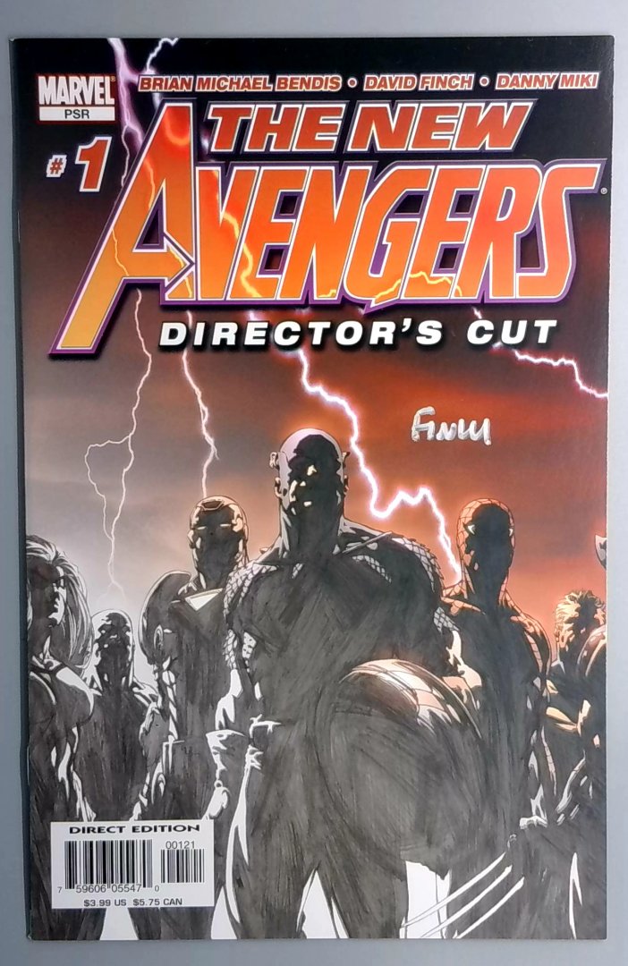New Avengers #1 VF+ Directors Cut Marvel 2005
