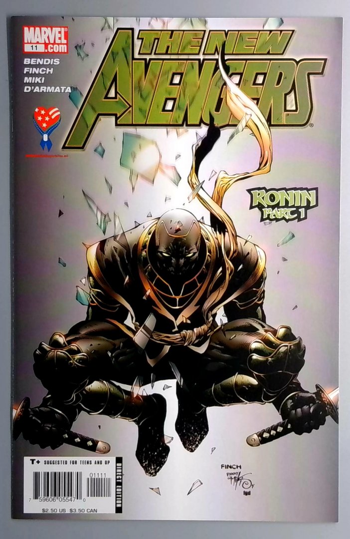 New Avengers #11 VF/NM 1st Ronin Maya Lopez Marvel 2005