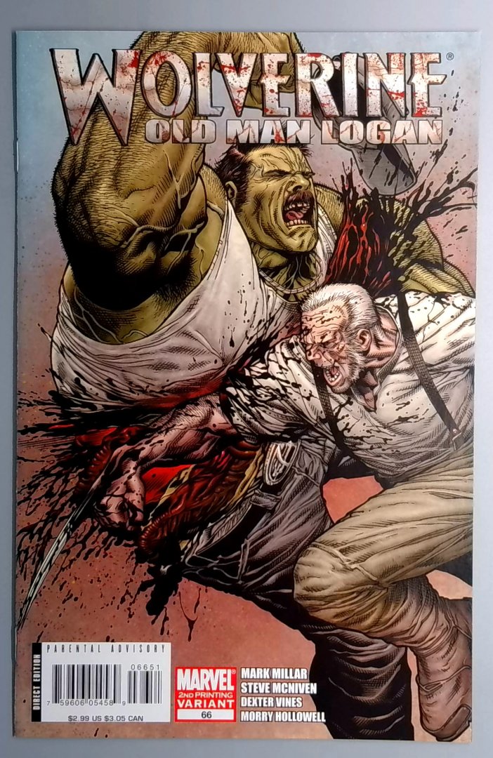 Wolverine #66 VF/NM Old Man Logan  Bloody Variant, Marvel