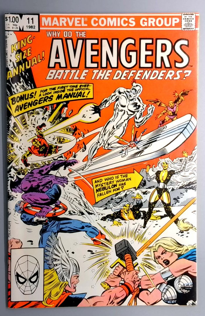Avengers Annual #11 VF+ Defenders Marvel 1982