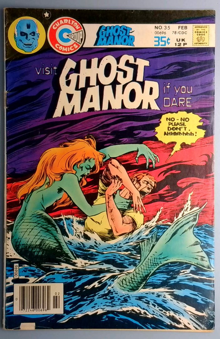 Ghost Manor #35 FN- Top Staple Detached Charlton Comics - 1974
