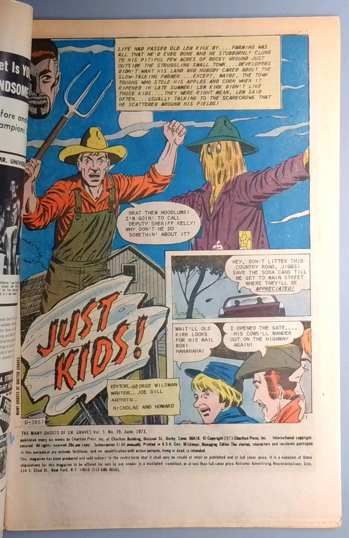 Many Ghosts of Doctor Graves #39 VG/FN Art by Tom Sutton Charlton 1973 — image 2