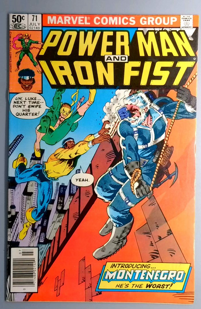Power Man and Iron Fist #71 1st Appearance of Montenegro Newsstand Edition Marvel