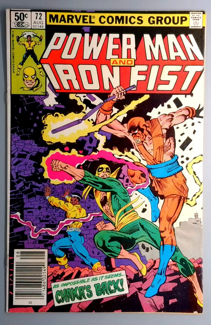 Power Man and Iron Fist #72 Chaka Appearance Newsstand Edition Marvel 1981