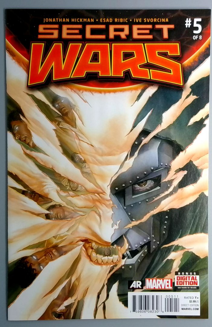 Secret Wars #5 NM Doom CVR App Marvel 2015