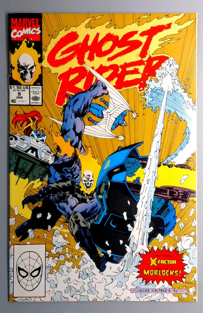 Ghost Rider #9 VF- Blackout Marvel 1991
