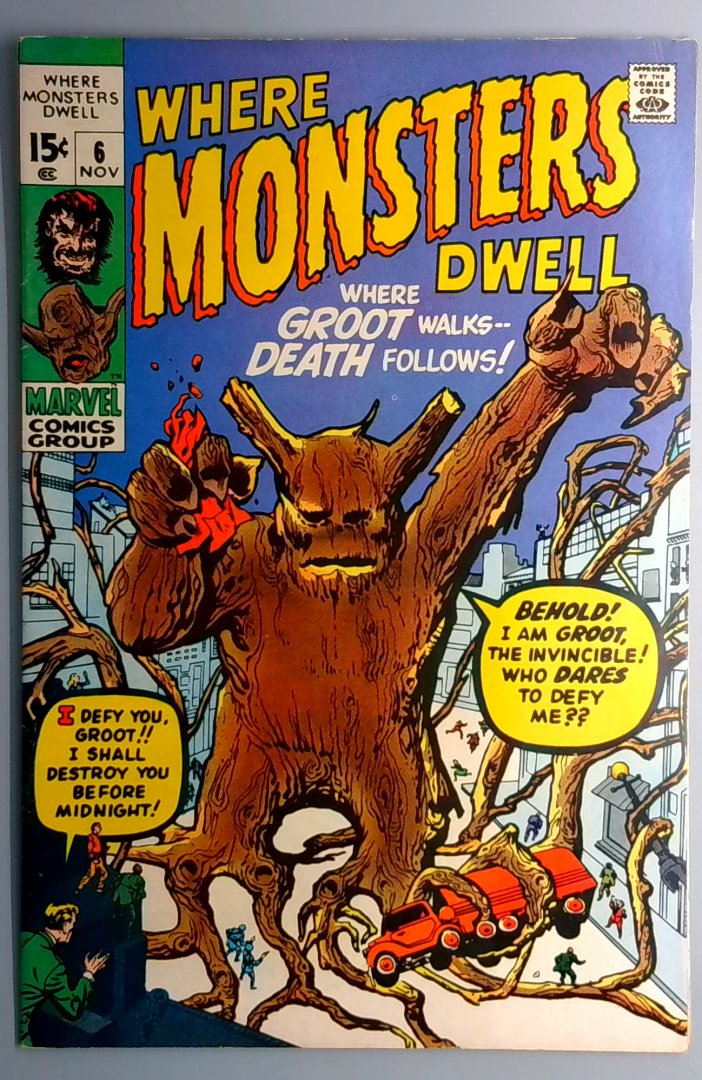 Where Monsters Dwell #6 FN Reprints 1st Groot Marvel 1970