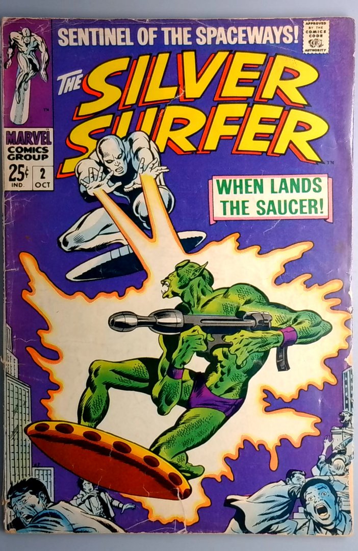 Silver Surfer #2 VG- 1st Appearance Brotherhood of the Badoon Marvel 1968
