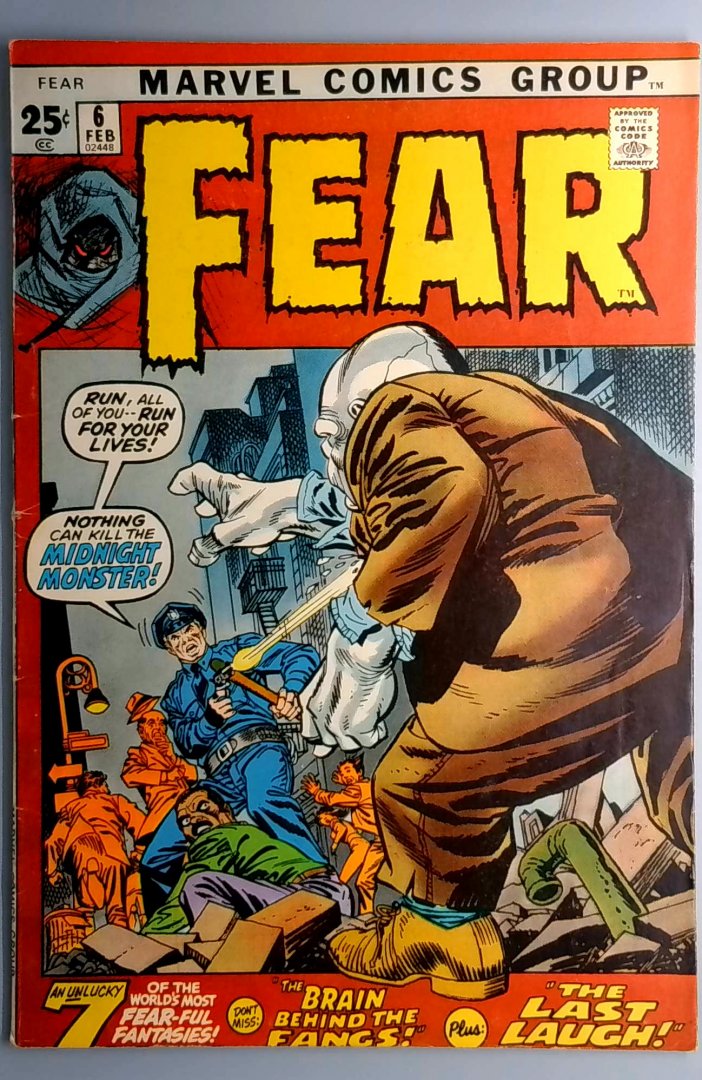 Fear #6 VG/FN Marvel 1971