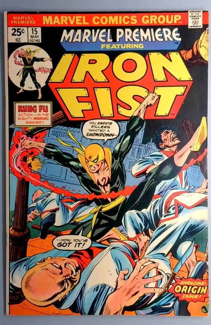 Marvel Premiere #15 FN/VF 1st Iron Fist with MVS Marvel 1974