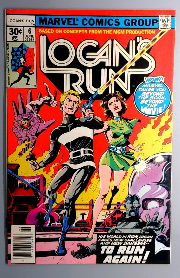 Logan's Run #6 VF/NM Thanos Solo Story Marvel 1977