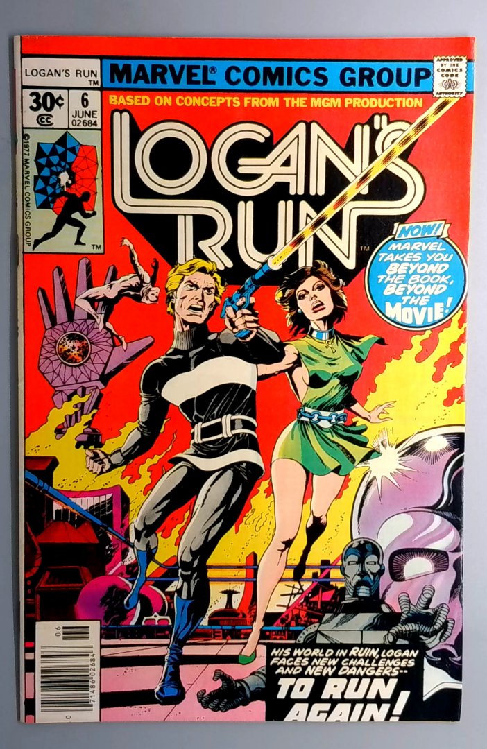 Logan's Run #6 VF+ Thanos Solo Story Marvel 1977