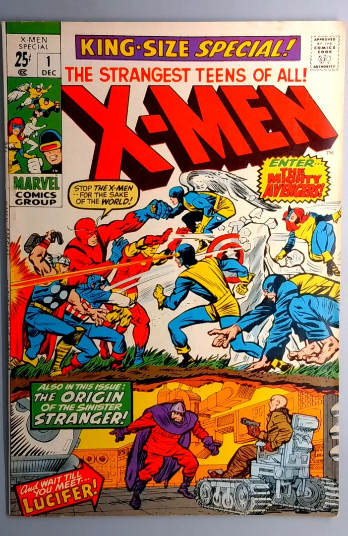 X-Men Annual #1 FN/VF Reprints of X-Men #9 - 11 Marvel 1970