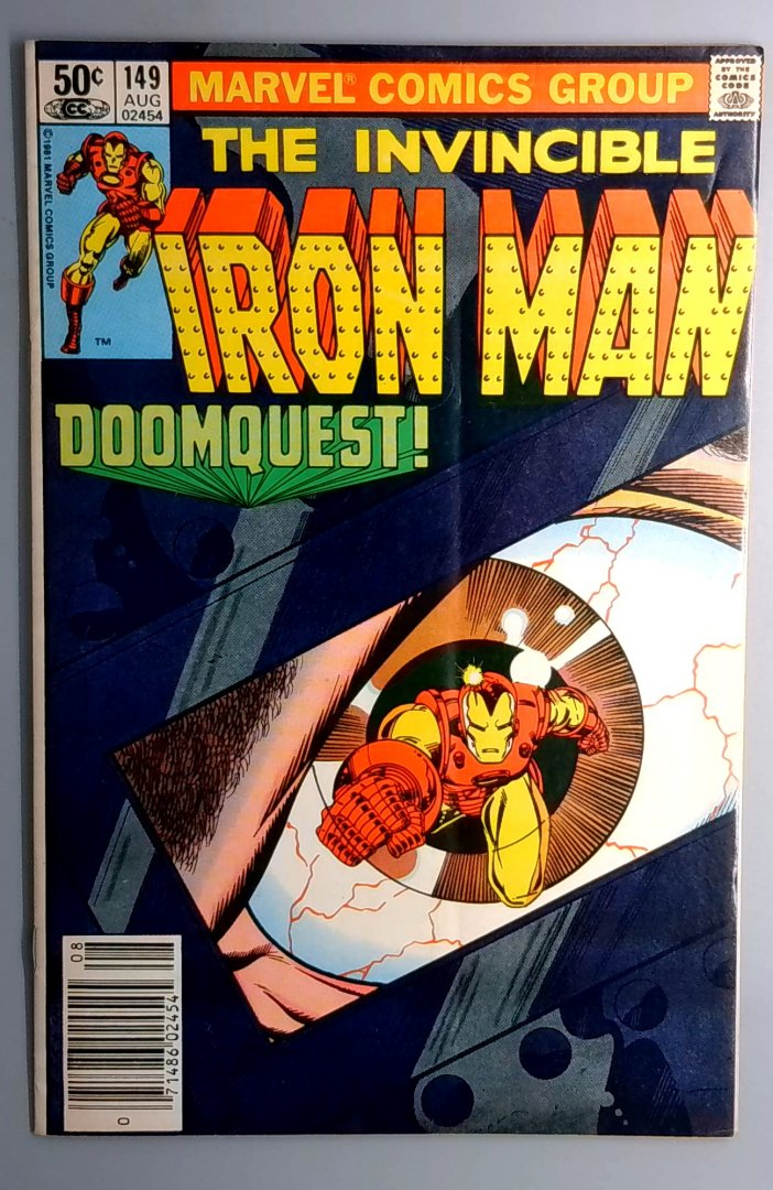 Iron Man #149 FN- Dr. Doom, Newsstand Marvel 1981