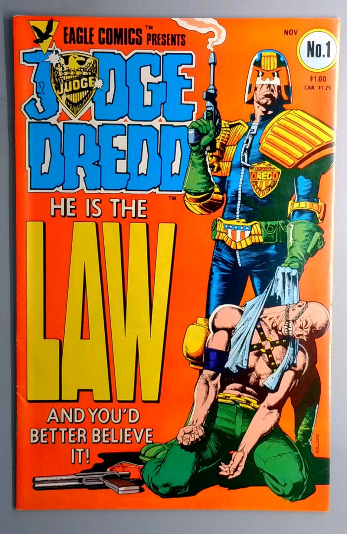 Judge Dredd #1 FN- 1st Judge Dredd, Eagle Comics 1983