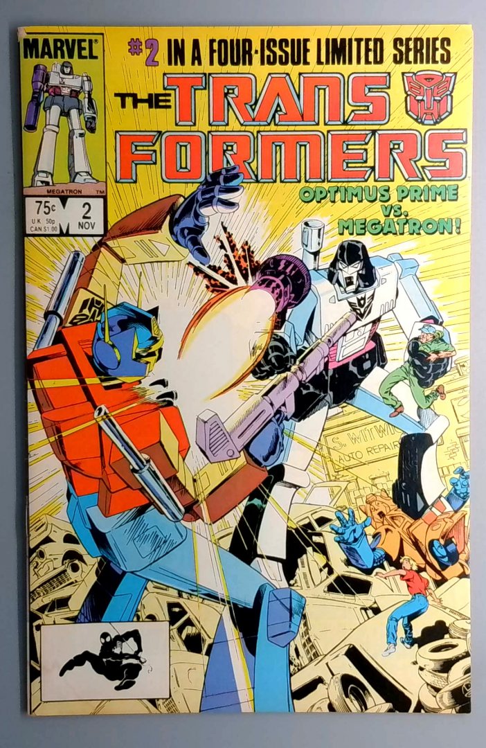 Transformers #2 NM 2nd Appearance of Megatron Marvel 1984