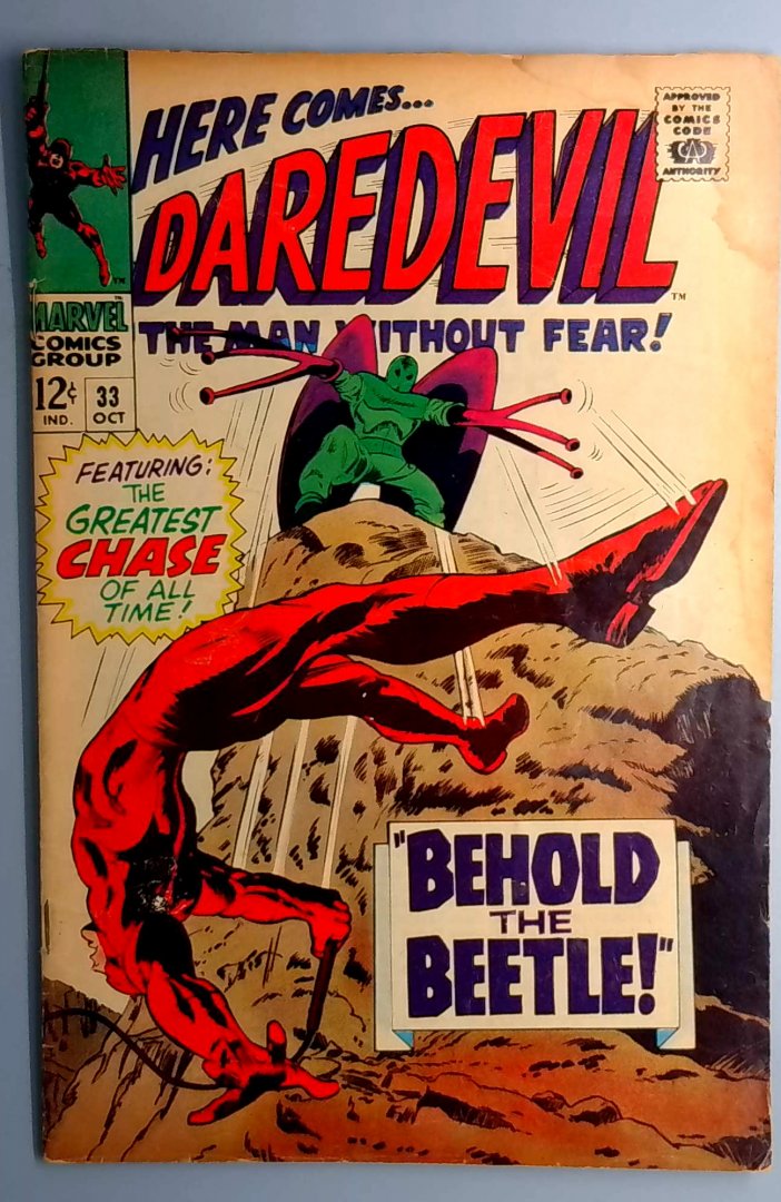 Daredevil #33 Beetle Appearance Marvel 1967