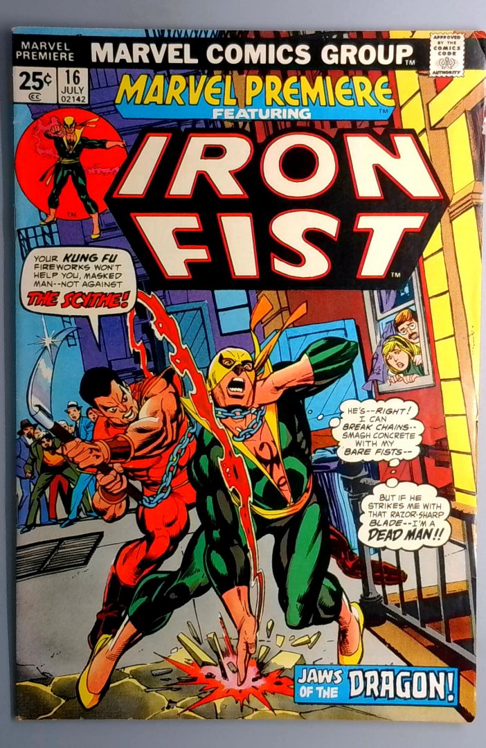 Marvel Premiere #16 FN- 2nd Iron Fist Marvel 1974