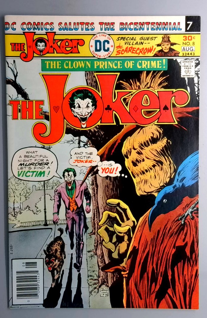 Joker #8 VF/NM 1st Scarecrow/Joker Meeting DC Comics 1976